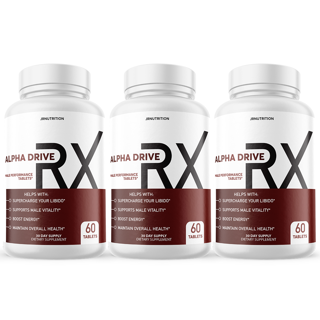 Alpha Drive XR - Male Enhancement Dietary Supplement 60 Tablets (3 Pack)
